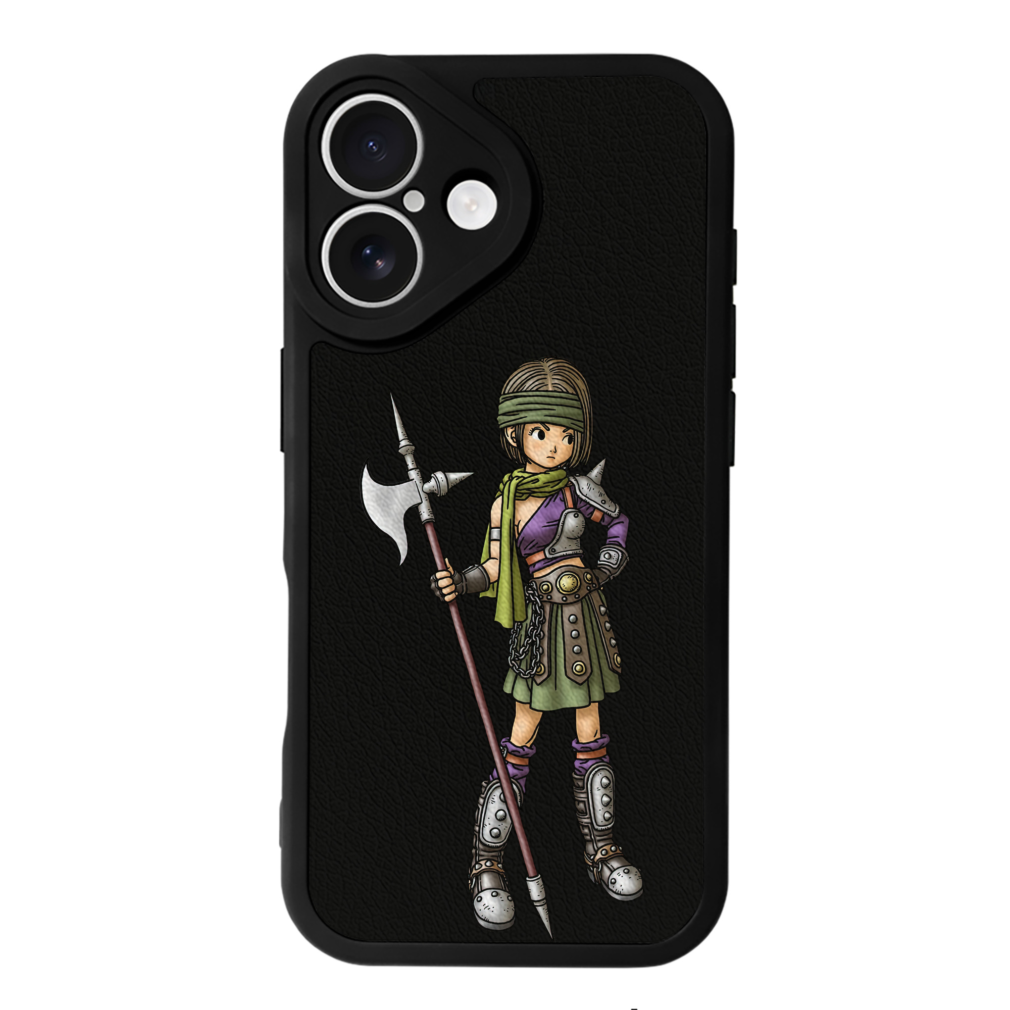 （画像用） ドラゴンクエスト Doragon Kuesuto Dragon Quest 【iPhone 16シリーズ対応】シリコンスマホケース（レザー調） 材質：シリコン